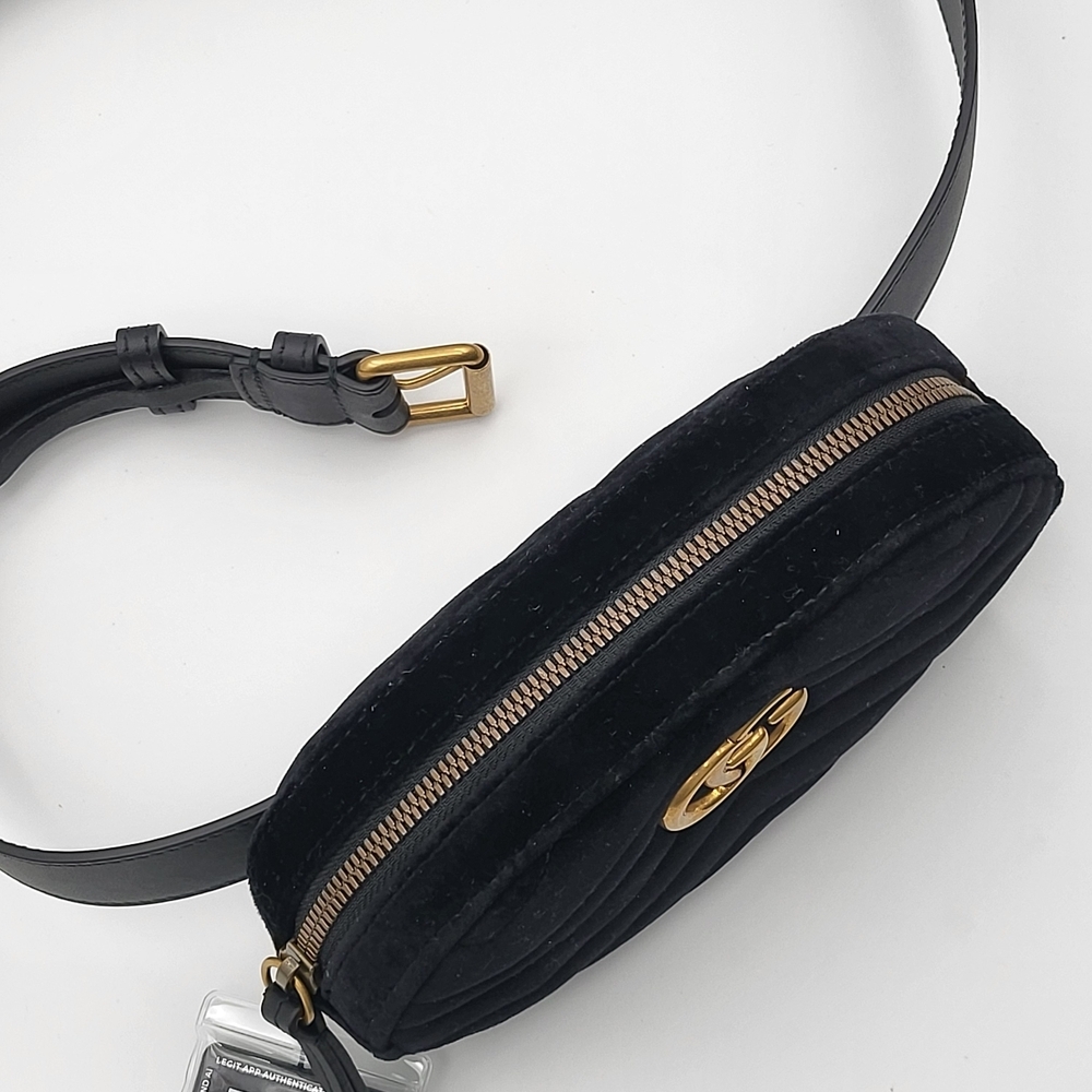 GUCCI GG Marmont Oval velvet handbag/waist bag..Authentic w/COA... - Picture 16 of 16
